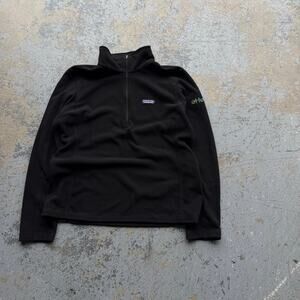 Patagonia Black Micro D Fleece 1/4 Zip Sz L